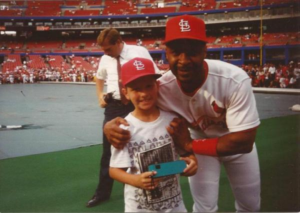 Photo of Ozzie Smith with my cousin.