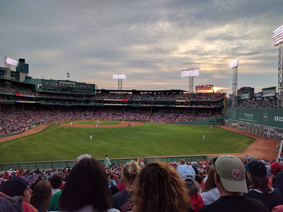 Photo from inside Fenway Park